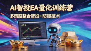 (18880期)AI智投EA量化运营技术,自动化黄金操盘技术,小白也可以轻松上手日入1000+-OG资源站