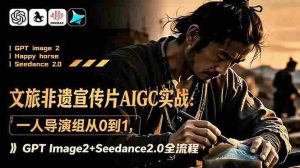 （18925期）文旅非遗宣传片AIGC实战：一人导演组从0到1，GPT Image2+Seedance2.0全流程-OG资源站