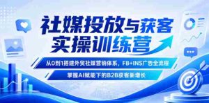 社媒投放与获客实操训练营，从0到1搭建外贸社媒营销体系，FB+INS广告全流程，掌握AI赋能下的B2B获客新增长-OG资源站