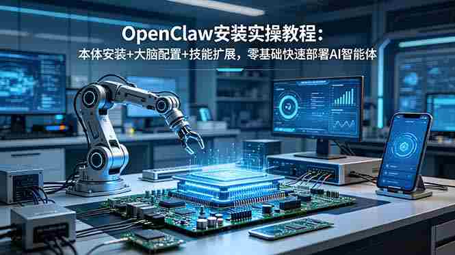 (18982期)OpenClaw安装实操教程:本体安装+大脑配置+技能扩展,零基础快速部署AI智能体-OG资源站