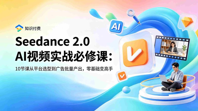 （18998期）Seedance 2.0 AI视频实战必修课：10节课从平台选型到广告批量产出，零基础变高手-OG资源站