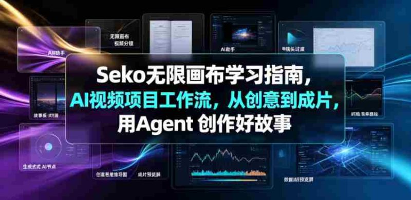 Seko无限画布学习指南,AI视频项目工作流,从创意到成片,用Agent 创作好故事-OG资源站