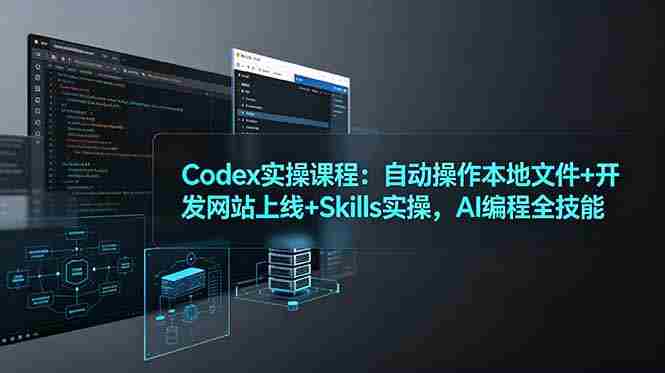 (19009期)Codex实操课程:自动操作本地文件+开发网站上线+Skills实操,AI编程全技能-OG资源站