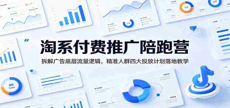淘系付费推广陪跑营：拆解广告底层流量逻辑，精准人群四大投放计划落地教学-OG资源站