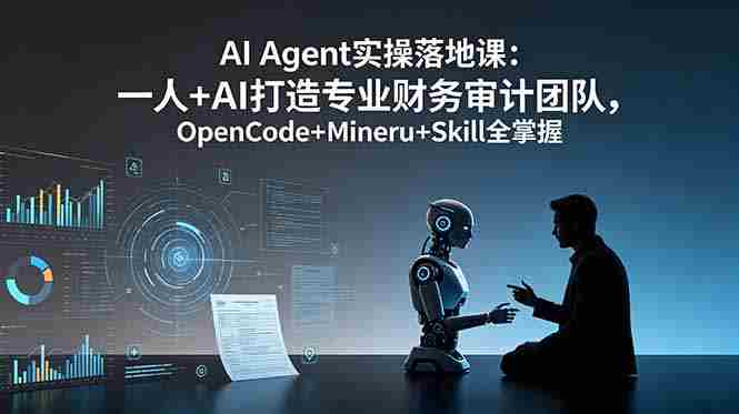 (19037期)AI Agent实操落地课:一人+AI打造专业财务审计团队,OpenCode+Mineru+Skill全掌握-OG资源站