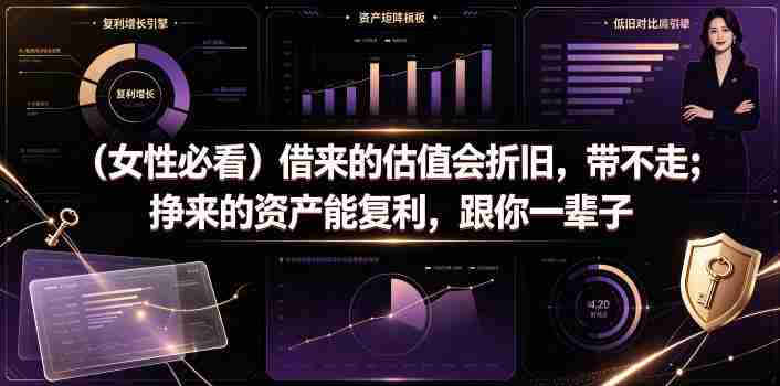 付费文章:(女性必看)借来的估值会折旧,带不走;挣来的资产能复利,跟你一辈子-OG资源站