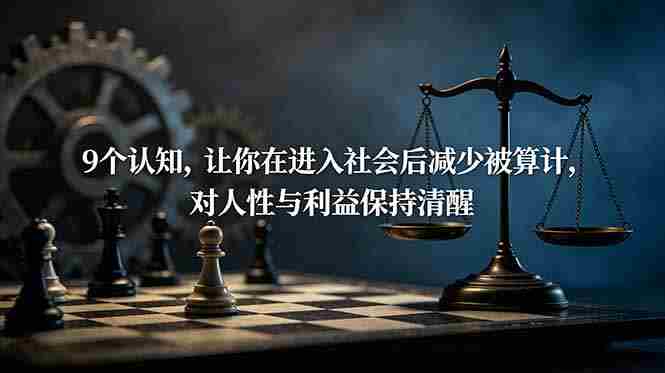 （19042期）付费文章：9个认知，让你在进入社会后减少被算计，对人性与利益保持清醒-OG资源站