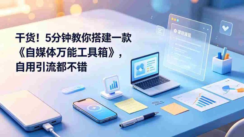 (19064期)干货!5分钟教你搭建一款《自媒体万能工具箱》,自用引流都不错-OG资源站
