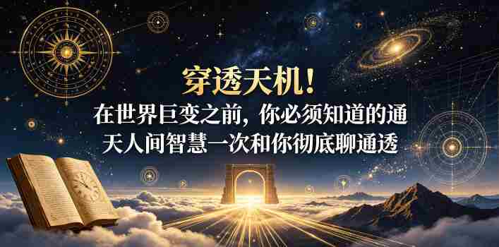 付费文章：穿透天机！在世界巨变之前，你必须知道的通天人间智慧一次和你彻底聊通透-OG资源站