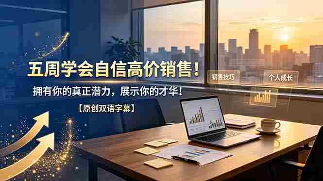 (19071期)五周学会自信高价销售!拥有你的真正潜力,展示你的才华!【原创双语字幕】-OG资源站