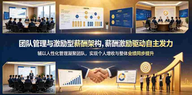 团队管理与激励型薪酬架构,薪酬激励驱动自主发力,辅以人性化管理凝聚团队,实现个人增收与整体业绩同步提升-OG资源站