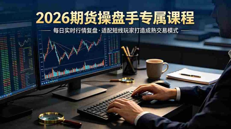 （19093期）2026期货操盘手专属课程-更新6月，每日实时行情复盘，适配短线玩家打造成熟交易模式-OG资源站