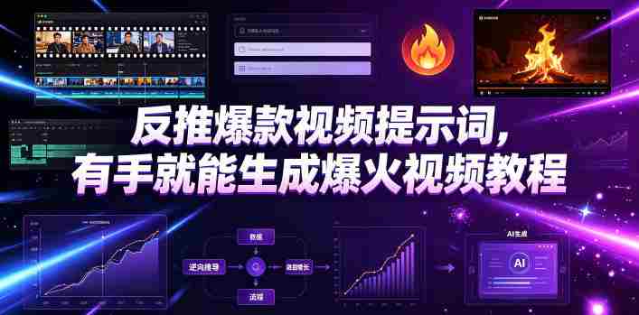 反推爆款视频提示词,有手就能生成爆火视频教程-OG资源站