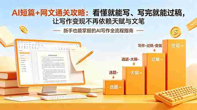（18486期）AI短篇+网文通关攻略-更新4月：看懂就能写、写完就能过稿，让写作变现不再依赖天赋与文笔-OG资源站