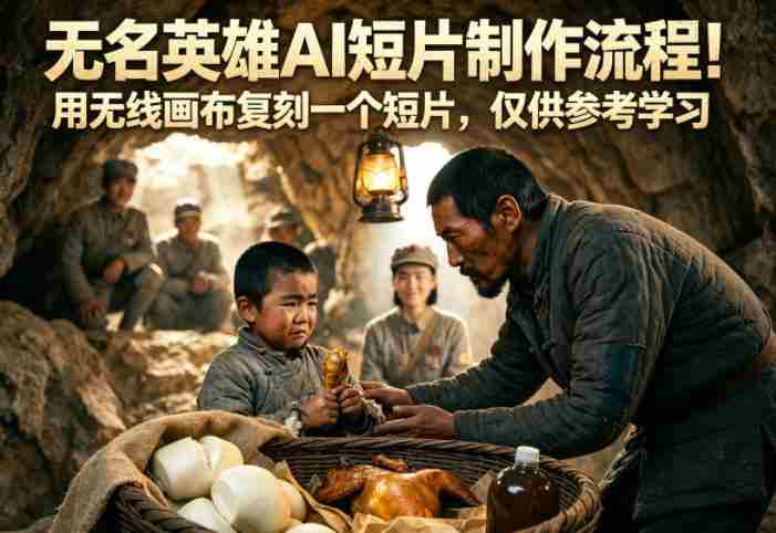 无名英雄AI短片制作流程！用无线画布复刻一个短片，仅供参考学习-OG资源站