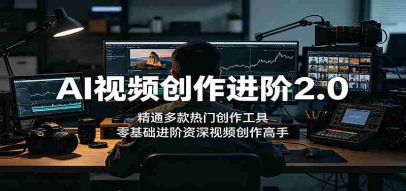 AI视频创作进阶2.0:精通多款热门创作工具,零基础进阶资深视频创作高手-OG资源站