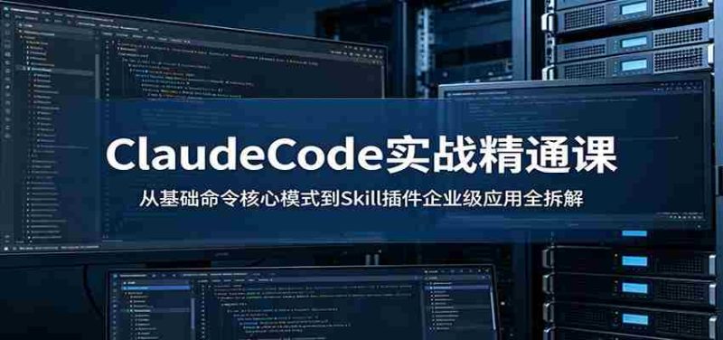 ClaudeCode实战精通课:从基础命令核心模式到Skill插件企业级应用全拆解-OG资源站