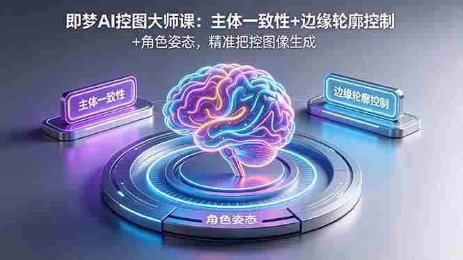 (18619期)即梦AI控图大师课:主体一致性+边缘轮廓控制+角色姿态,精准把控图像生成-OG资源站