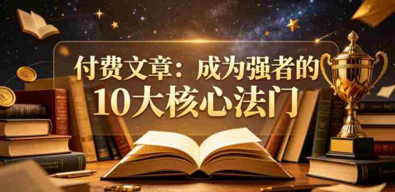 付费文章:成为强者的10大核心法门-OG资源站