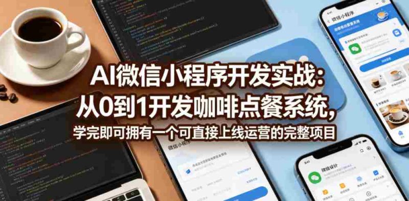 AI微信小程序开发实战：从0到1开发咖啡点餐系统，学完即可拥有一个可直接上线运营的完整项目-OG资源站
