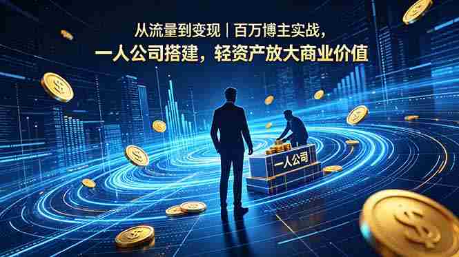 (18645期)从流量到变现|百万博主实战,一人公司搭建,轻资产放大商业价值-OG资源站