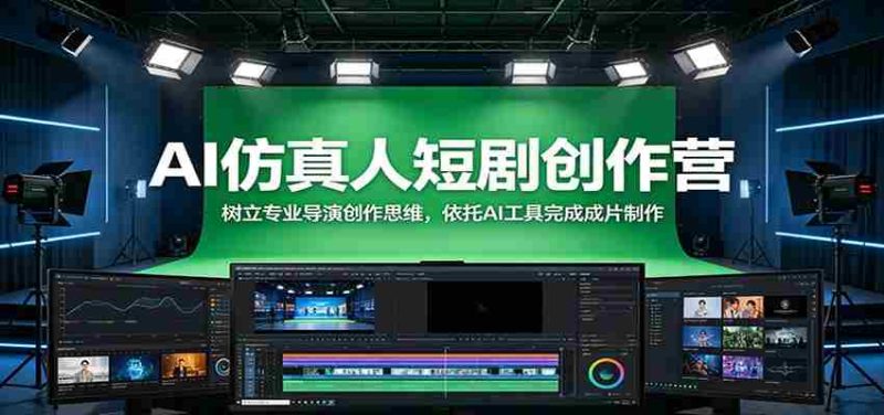 AI仿真人短剧创作营：树立专业导演创作思维，依托AI工具完成成片制作-OG资源站