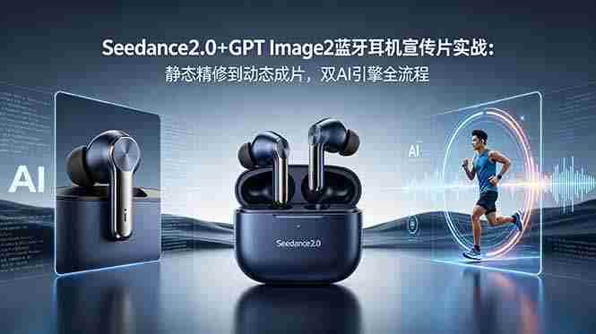 (18730期)Seedance2.0+GPT Image2蓝牙耳机宣传片实战:静态精修到动态成片,双AI引擎全流程-OG资源站