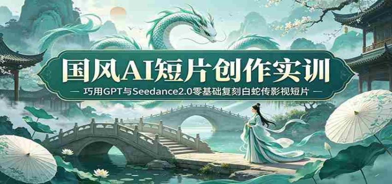 国风AI短片创作实训:巧用GPT与Seedance2.0零基础复刻白蛇传影视短片-OG资源站