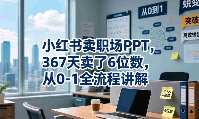 小红书卖职场PPT,367天卖了6位数,从0-1全流程讲解-OG资源站