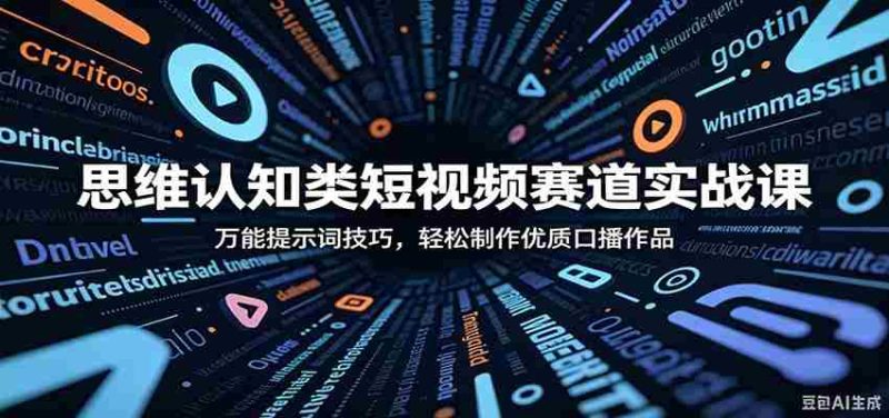 思维认知类短视频赛道实战课：万能提示词技巧，轻松制作优质口播作品-OG资源站
