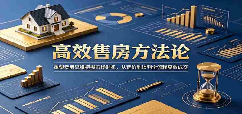 高效售房方法论：重塑卖房思维把握市场时机，从定价到谈判全流程高效成交-OG资源站