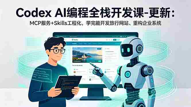 （18858期）Codex AI编程全栈开发课-更新：MCP服务+Skills工程化，学完能开发旅行网站、重构企业系统-OG资源站