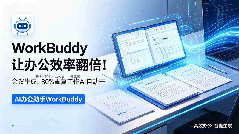 （18859期）WorkBuddy让办公效率翻倍！会议纪要+PPT+Excel一键生成，80%重复工作AI自动干-OG资源站