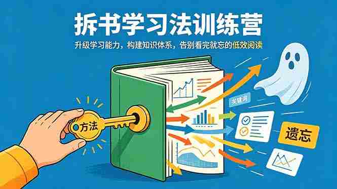 （18874期）拆书学习法训练营，升级学习能力，构建知识体系，，告别看完就忘的低效阅读-OG资源站