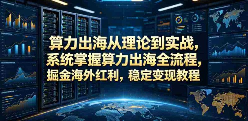 算力出海从理论到实战，系统掌握算力出海全流程，掘金海外红利，稳定变现教程-OG资源站
