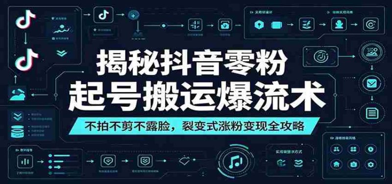揭秘抖音零粉起号搬运爆流术：不拍不剪不露脸，裂变式涨粉变现全攻略-OG资源站