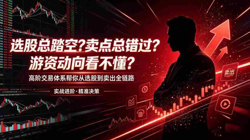 (18937期)选股总踏空?卖点总错过?游资动向看不懂?高阶交易体系帮你从选股到卖出全链路(更新6月)-OG资源站