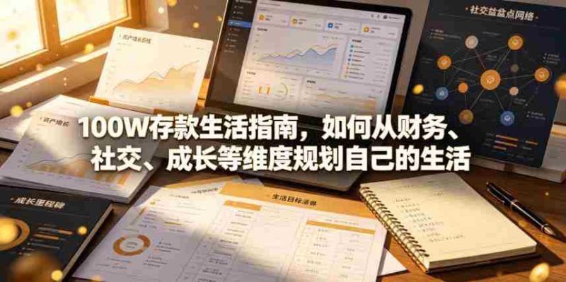 付费文章：100W存款生活指南，如何从财务、社交、成长等维度规划自己的生活-OG资源站