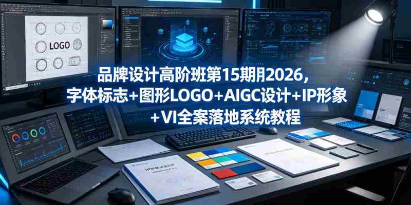 品牌设计高阶班第15期2026,字体标志+图形LOGO+AIGC设计+IP形象+VI全案落地系统教程-OG资源站
