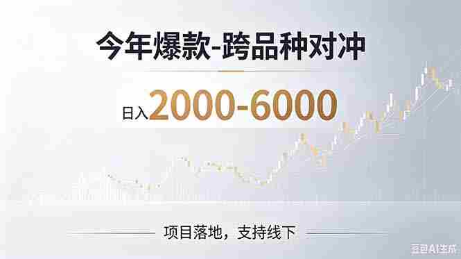 （19150期）2026创业新风口—跨品种对冲震撼首发！日收益2000-6000+，项目绿色长久，安全稳健-OG资源站