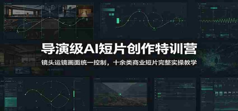 导演级AI短片创作特训营：镜头运镜画面统一控制，十余类商业短片完整实操教学（更新）-OG资源站