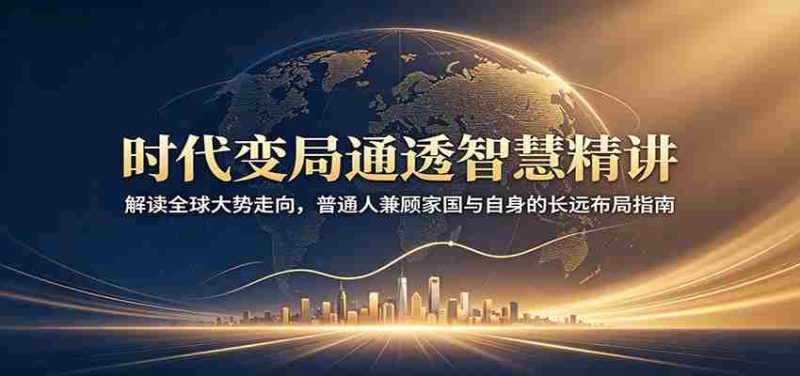 时代变局通透智慧精讲：解读全球大势走向，普通人兼顾家国与自身的长远布局指南-OG资源站