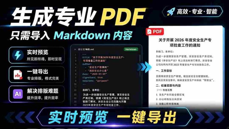 (19224期)只需导入 Markdown 内容,实时预览一键导出专业 PDF!轻松解决AI生成内容排版问题 Presto-OG资源站