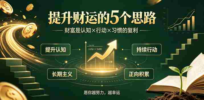 付费文章:提升财运的5个思路——财富是认知x行动x习惯的复利,愿你越努力,越幸运-OG资源站