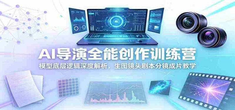 AI导演全能创作训练营:模型底层逻辑深度解析,生图镜头剧本分镜成片教学-OG资源站