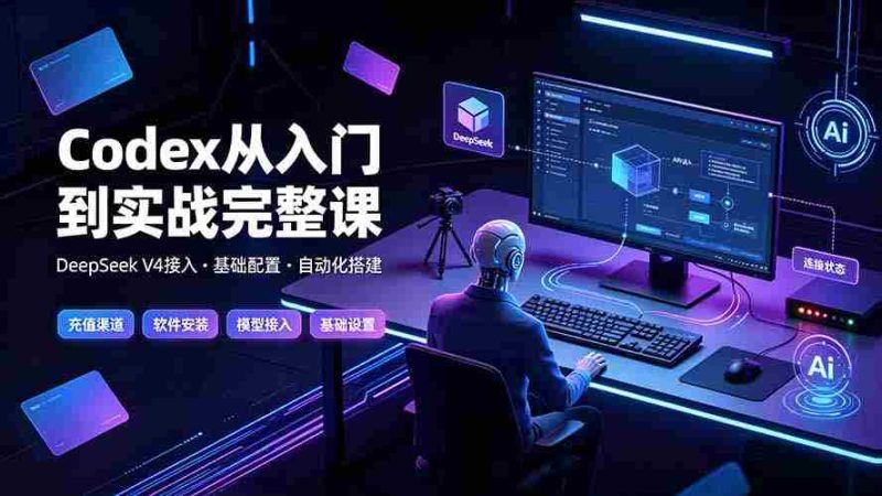 （19257期）Codex从入门到实战完整课｜充值·安装·接入DeepSeek，记忆·插件·Skill·CLI·MCP全拆解-OG资源站