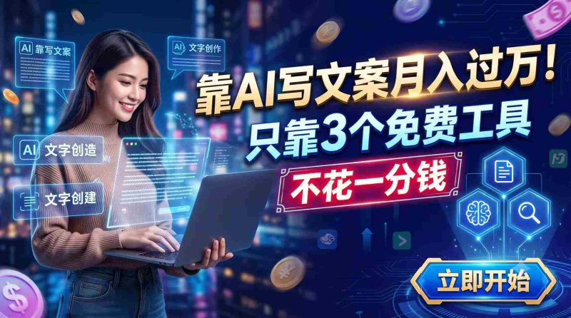 (19266期) 靠AI写文案月入过万,只靠3个免费工具,不花一分钱-OG资源站
