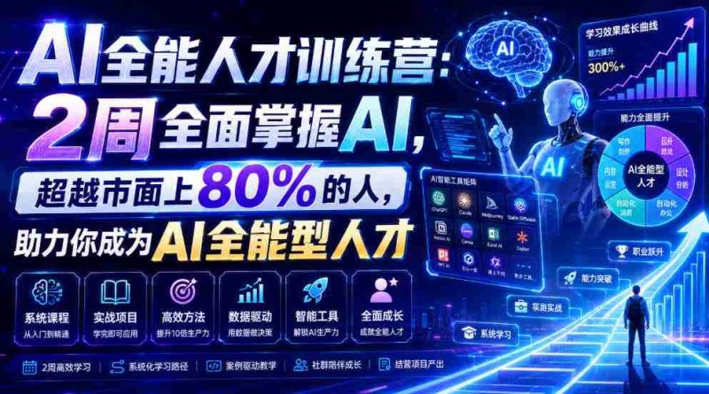 AI全能人才训练营:2周全面掌握AI,超越市面上80%的人,助力你成为AI全能型人才-OG资源站