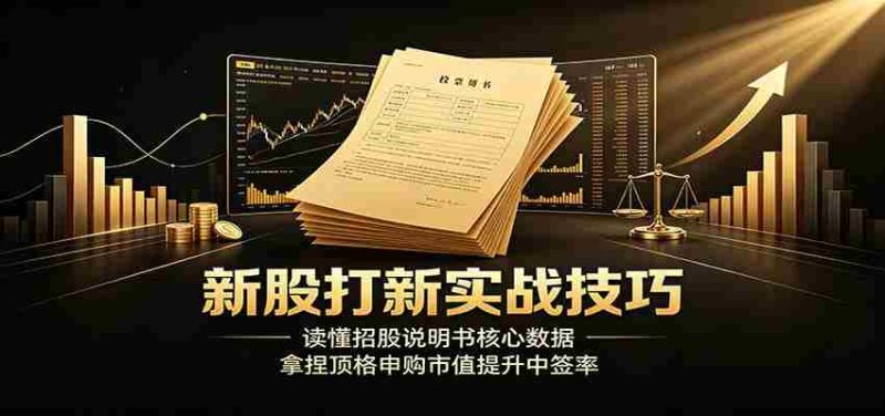 新股打新实战技巧:读懂招股说明书核心数据,拿捏顶格申购市值提升中签率-OG资源站