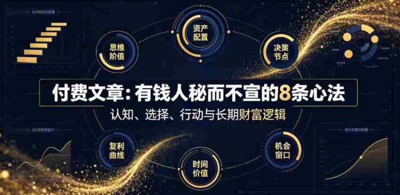 付费文章：有钱人秘而不宣的8条心法-OG资源站